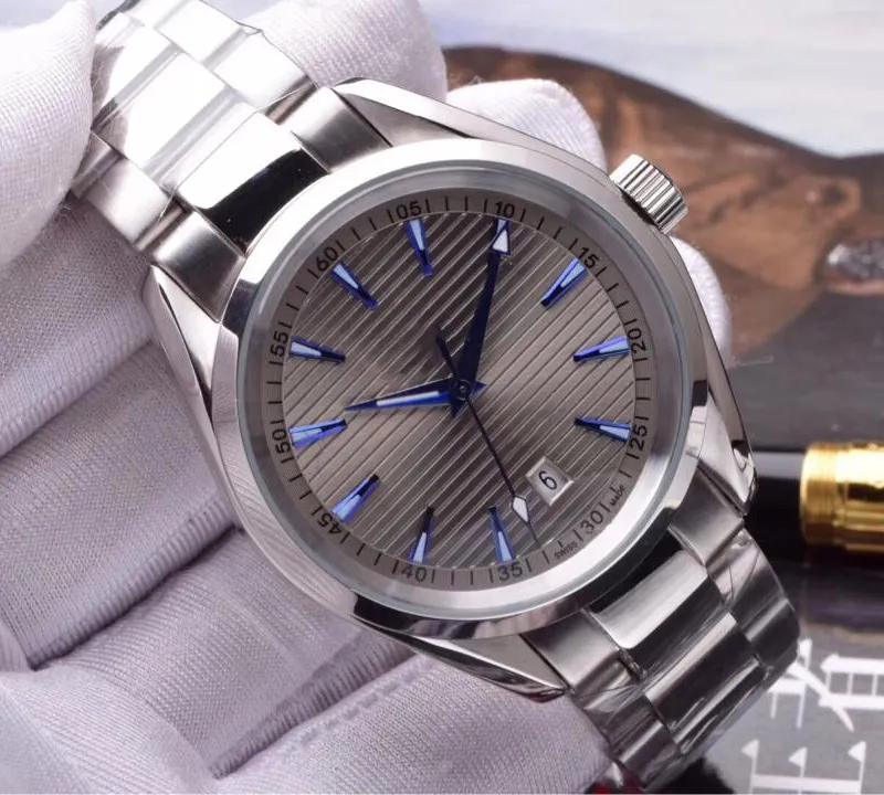 Men Watch Automatic Movement Mens Watches Stainless Steel Bracelet 150m High Quality Wristwatch with Box H123256K