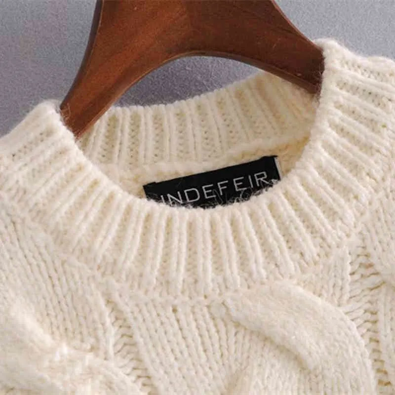 Casual Woman Beige Bottom Tight Sweater Fashion Ladies Autumn Soft O Neck Knitwear Female Chic Solid Color Pullover 210515