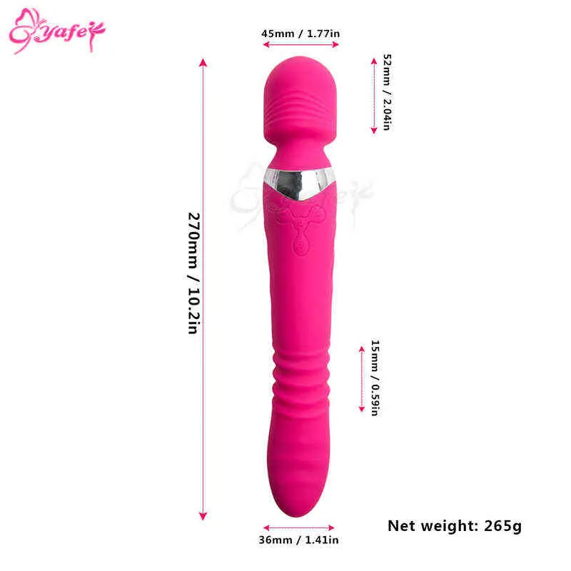 NXY Vibratori 10 Velocità Potente Bacchetta Magica Massaggiatore Grande Bacchetta Magica Massaggio Bastone Vibratori Av Dildo Vibratore Clitoride Sexy Giocattoli Del Sesso Le Donne 0105