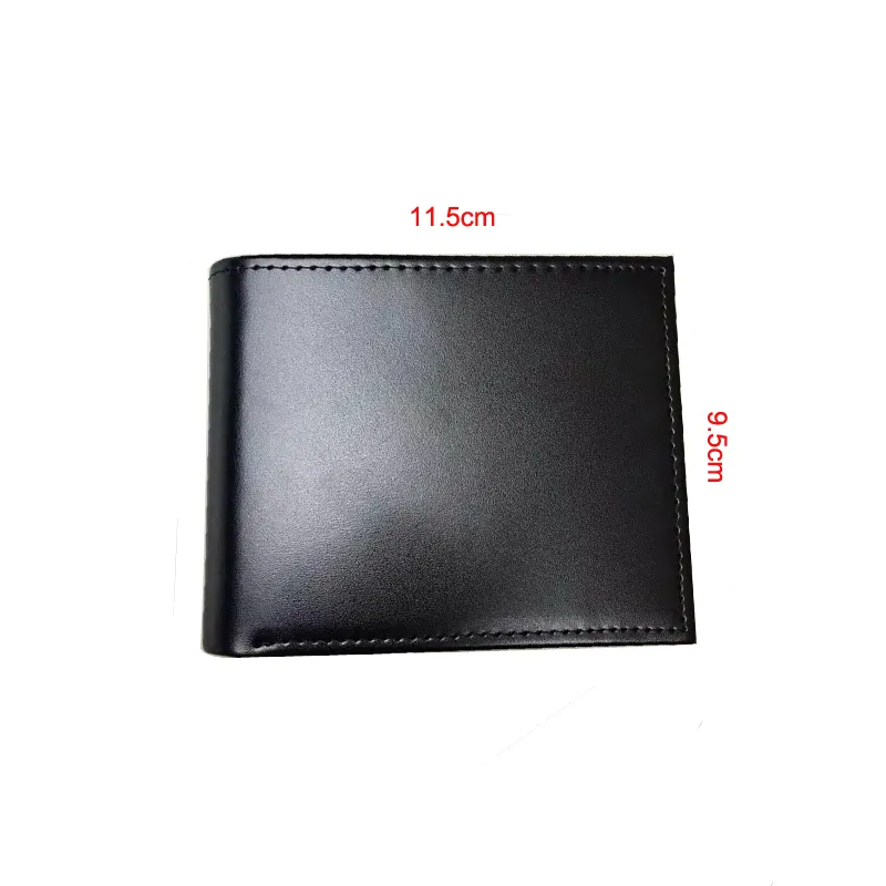 69-009-1 Design Men Wallets Leather Money Bags ID Kaarthouder Wallet 6-8 Slots Zwart en Red Real Leather Cabinet2416