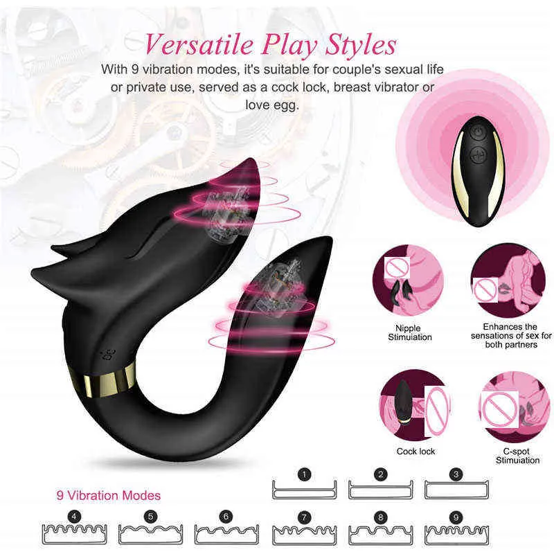 NXY Vibrators Clitoral Vibrator G Spot Wearable C Vormstimulator volwassen seksspeeltjes met afstandsbediening voor vrouwen en koppels 1119