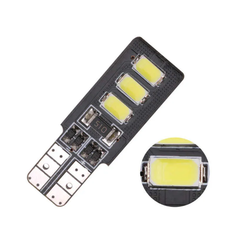 Car Motorcycle Led Signal Lamps T10 w5w Led Bulbs 194 168 Auto Interior Dome Lights Scooter Day Running Lights White Diode3284246