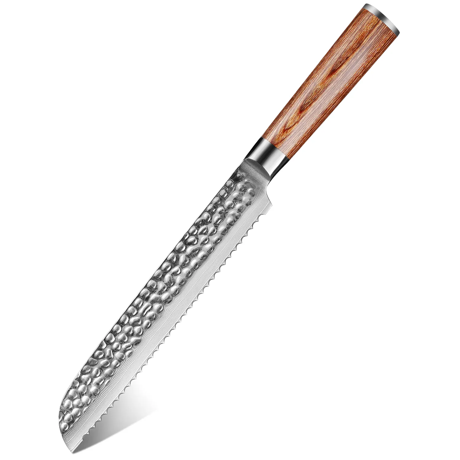 Xituo 8 '' дюймовый зубчатый хлеб нож дамаск сталь Pakkawood ручка кухонные ножи бритвы острые сыр торт нож кулинарные инструменты