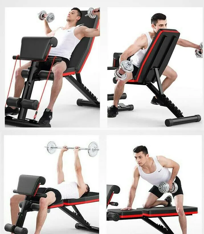 Justerbar Sit Up Benches Roman Rack 7 Gears Multifunktionell Stål Fitness Hem Gym Utrustning Workout Muscle Bench Exercise Training Incline Decline Sport Machine