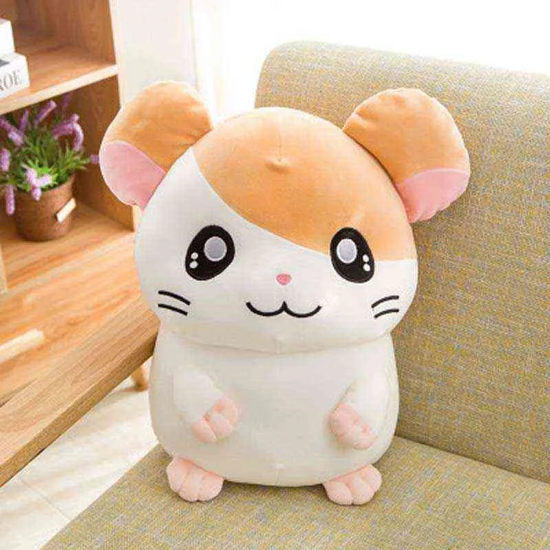 Hamtaro Plush toy Super Soft Japan Anime Hamster Stuffed doll toys for Children Cartoon Figure toys for Kids Birthday gift Y211119