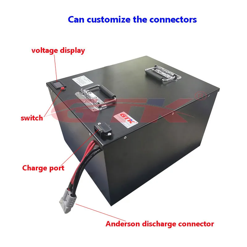 Batterie au Lithium solaire GTK 48V 100Ah 200Ah utilisation d'endurance la nuit avec BMS pour onduleur de panneaux d'énergie solaire 10Kw + chargeur