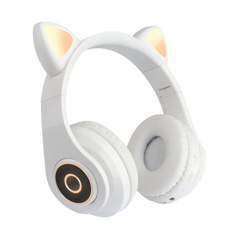 B39 Cuffie Bluetooth senza fili con orecchio di gatto a LED Novità Cuffie con cancellazione del rumore bambini iPhone Telefono cellulare Android iPad iPod Earpho7245358