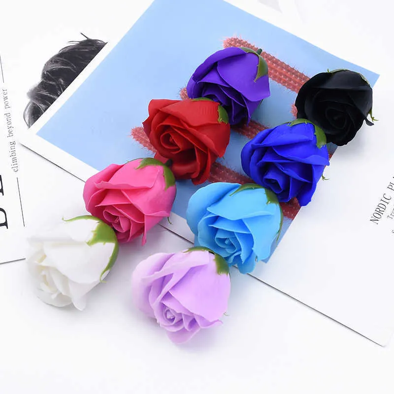 10/Soap roses heads wedding Valentine's Day present decorative flower wall diy gifts box home decor artificial flowers Y0630