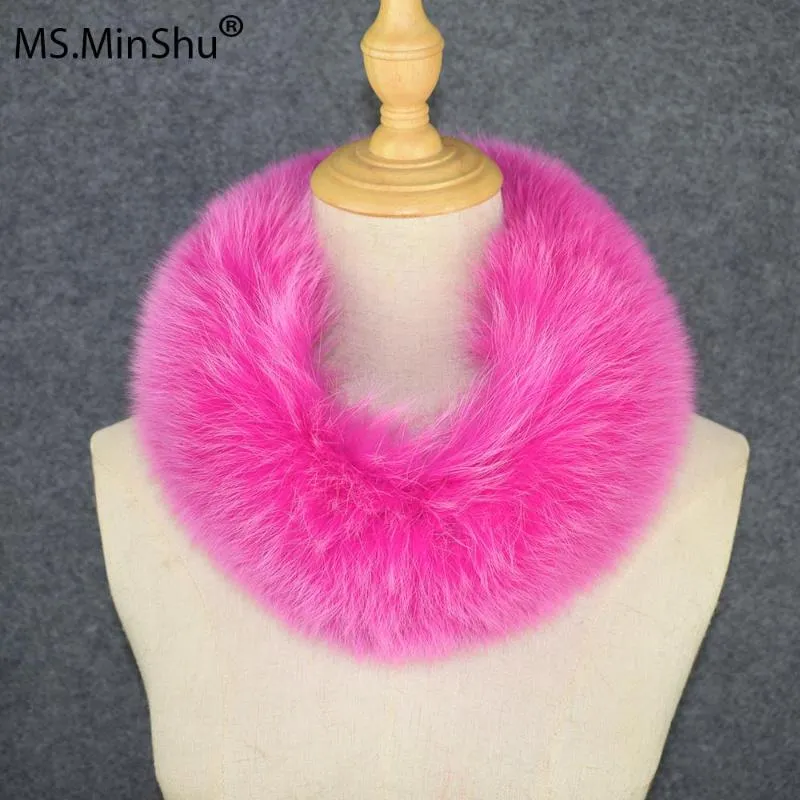 MS Minshu bandeau en fourrure peau entière fait bandeau fermeture femmes hiver plus chaud oreillette foulards 2156