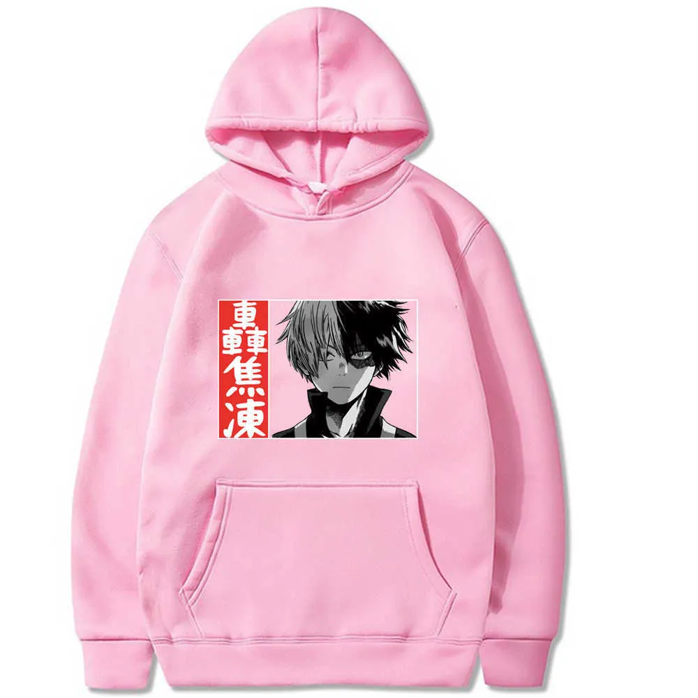 My Hero Academia Hoodie Hot Anime Elements Winter Baumwollpullover Tops Y0803 Y0804