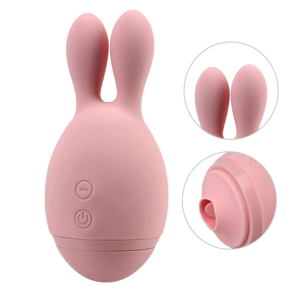 Massage Items Rabbit Vibrators 3 Motors Clitoris Stimulator Tongue Licking Vibrator Nipple Vagina Massage Female Masturbator Powerful 2 in 1