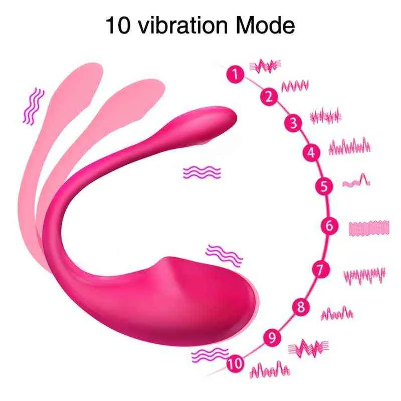 Nxy Sex Eggs A6hf 10 Trillingsfrequentie Mobiel App Afstandsbediening Bluetooth-compatible Vibrator 1110