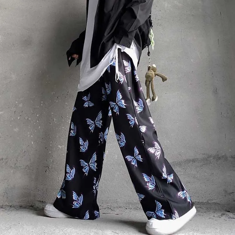 Pantaloni larghi da donna Hip Hop Streetwear Harem Pantaloni sportivi casual da uomo Harajuku Pantaloni da jogging da uomo 210616