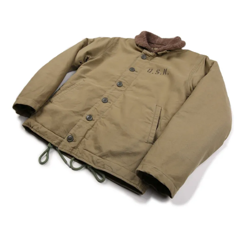 非株式Khaki N-1デッキジャケットヴィンテージUSN男性用軍服n1220212