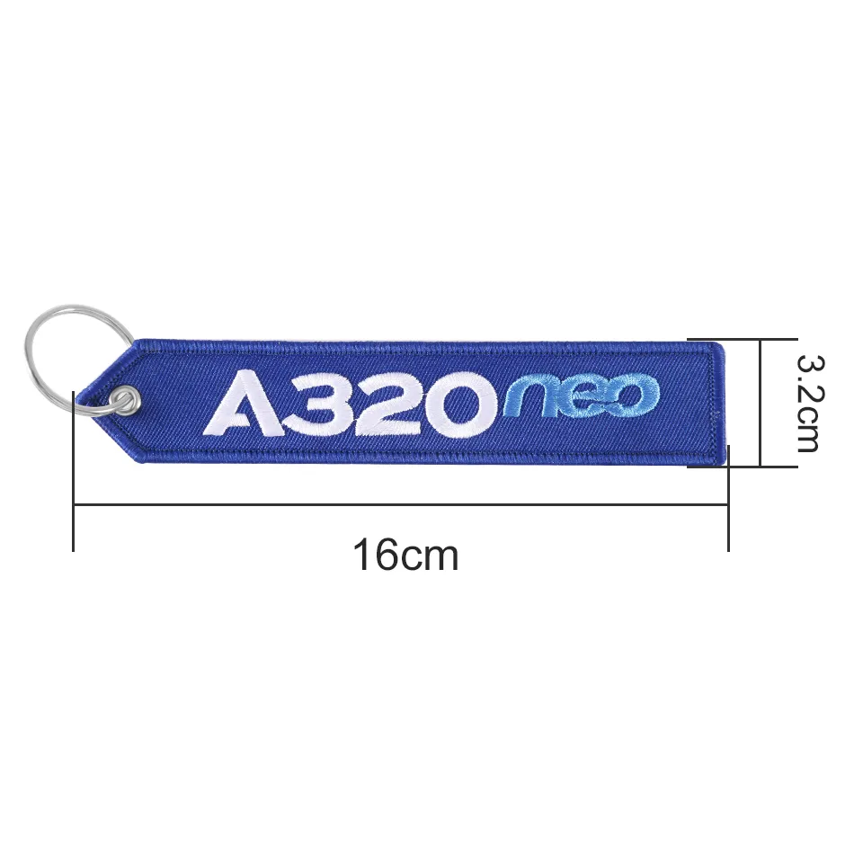 MiFaViPa Fashion Trinket AIRBUS Keychain Phone Strap Embroidery A320 Aviation Key Chain for Aviation Gift Strap Lanyard Key Ring (4)