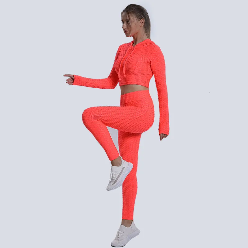 Kvinnor Tracksuits Tracksuits Womens Designer Fashion Yoga Wear Active Set Outfit For Woman Hooded T Shirts Top Sport Leggings Casual Gym Tracksuit Suit Tech FL FL