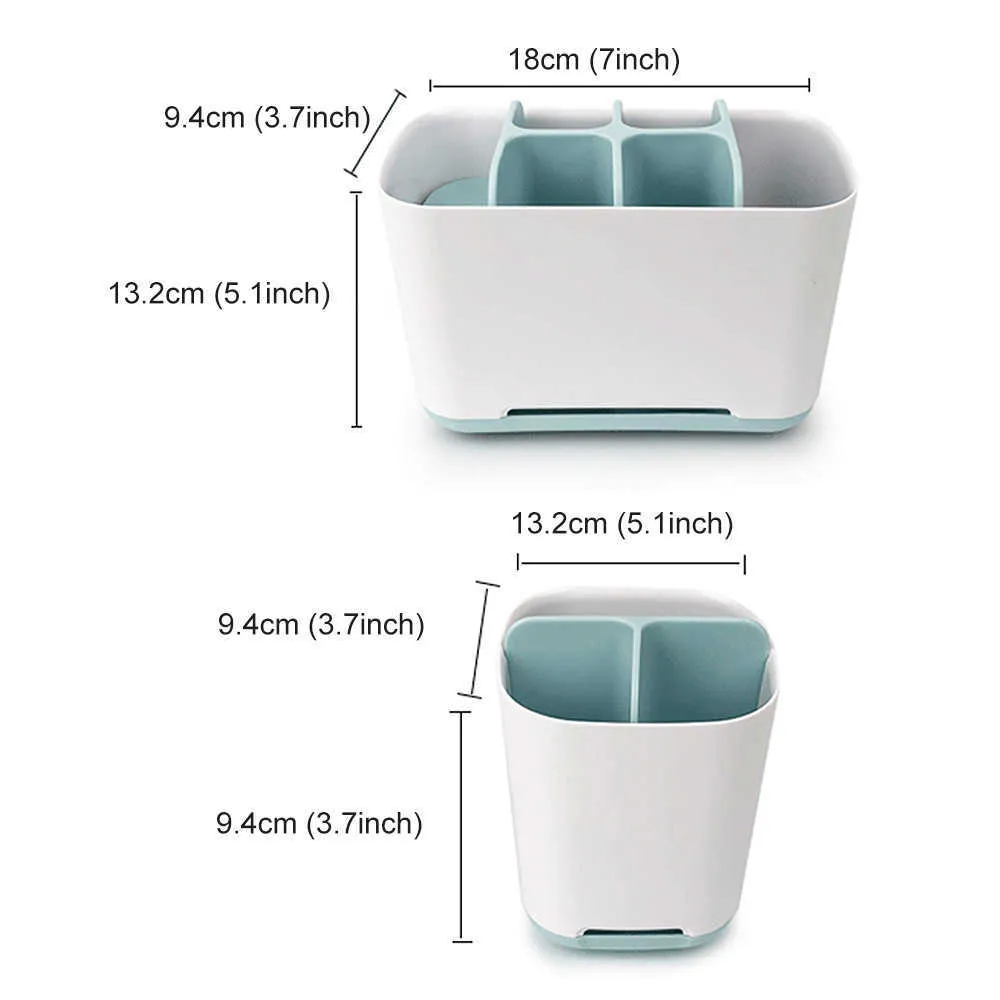 Portaspazzolino Spazzolino da denti elettrico Supporto dentifricio Custodia trucco Rasatura Organizzatore Accessori il bagno 210709