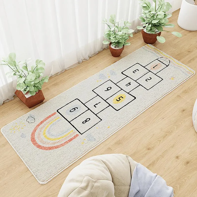 Tapetes adorável casa de salto tapete deslizamento crianças jogar escalada interessante carro ginásio tapete dos desenhos animados impresso tapetes macios playmat201l