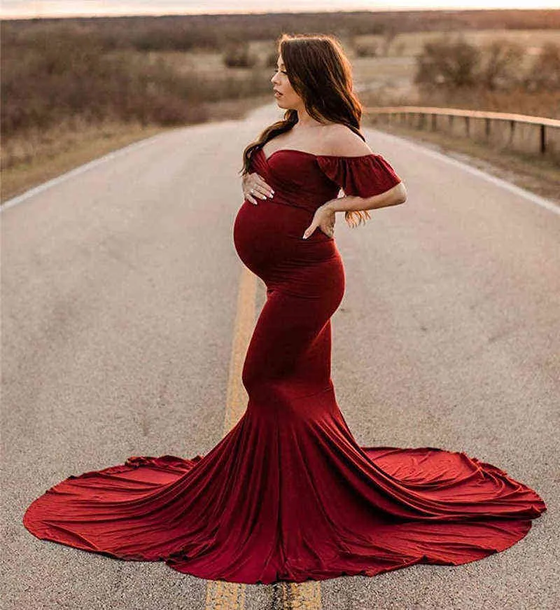 Elegante vestido de maternidade lace maxi vestido mulheres grávidas roupas fotografia vestido de gravidez maternidade vestidos para foto shoot aa220309