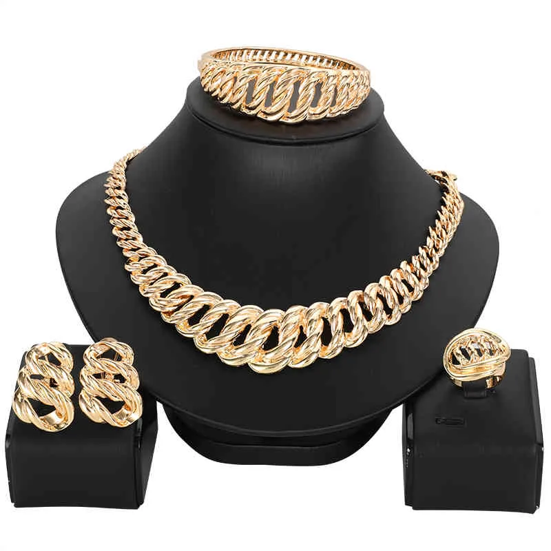 Całe Zestawy Dubaj XXOO Dla Kobiet Kocham Cię Naszyjnik AfricalePrzec Kształt Nigerii Bridal Wedding Jewelry Set