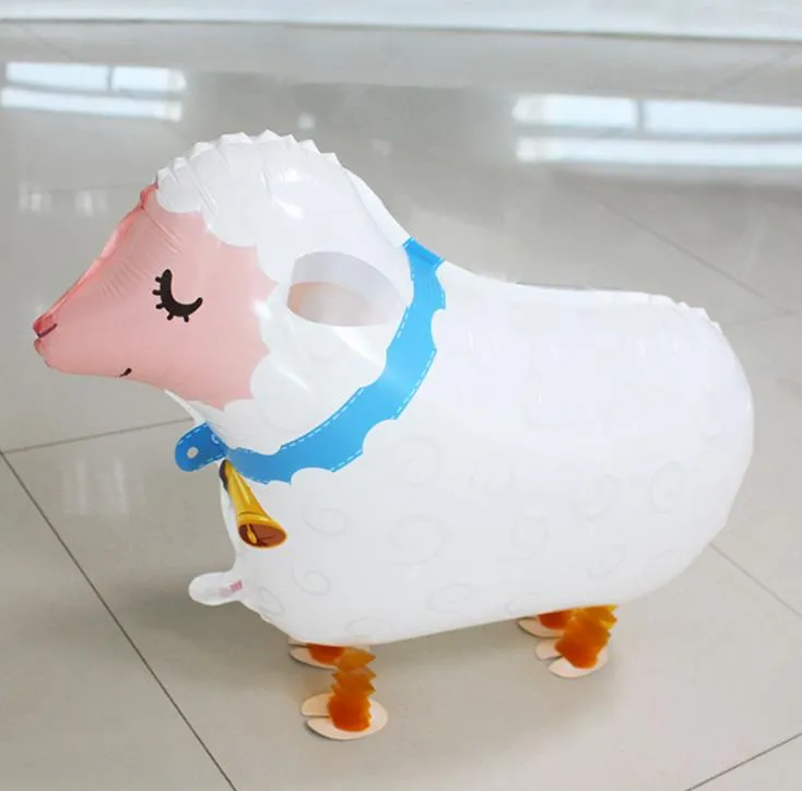 Walking Sheep Balloon Walking Helium Ballon Animali Walking Pet Balls la decorazione della festa di compleanno