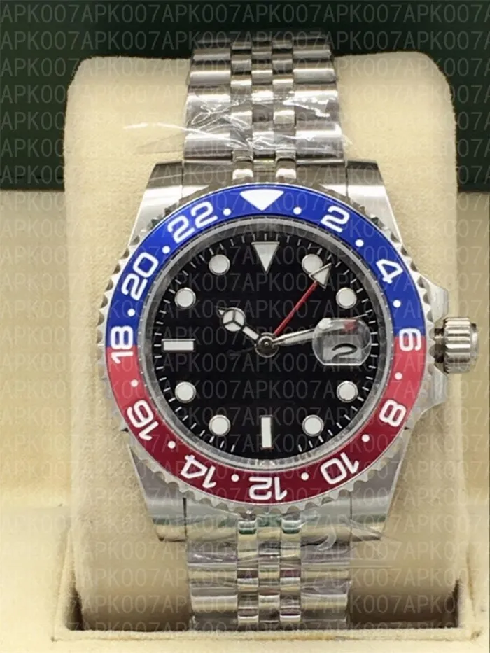 Mode automatisch uurwerk mechanische herenhorloges met saffierbril Sportpolshorloge Rx horloges enkele aanpassing216G