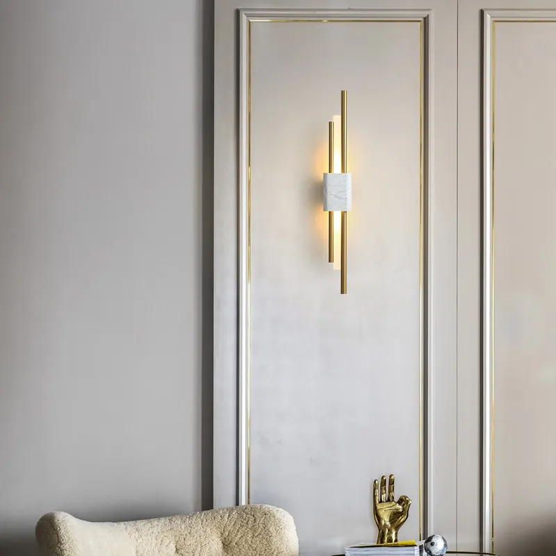 Modern LED Wall Lamp Nordic Sconces Belysningsarmaturer levande sovrum sovrum kök inomhus dekor minimalistiska armaturlampor284g