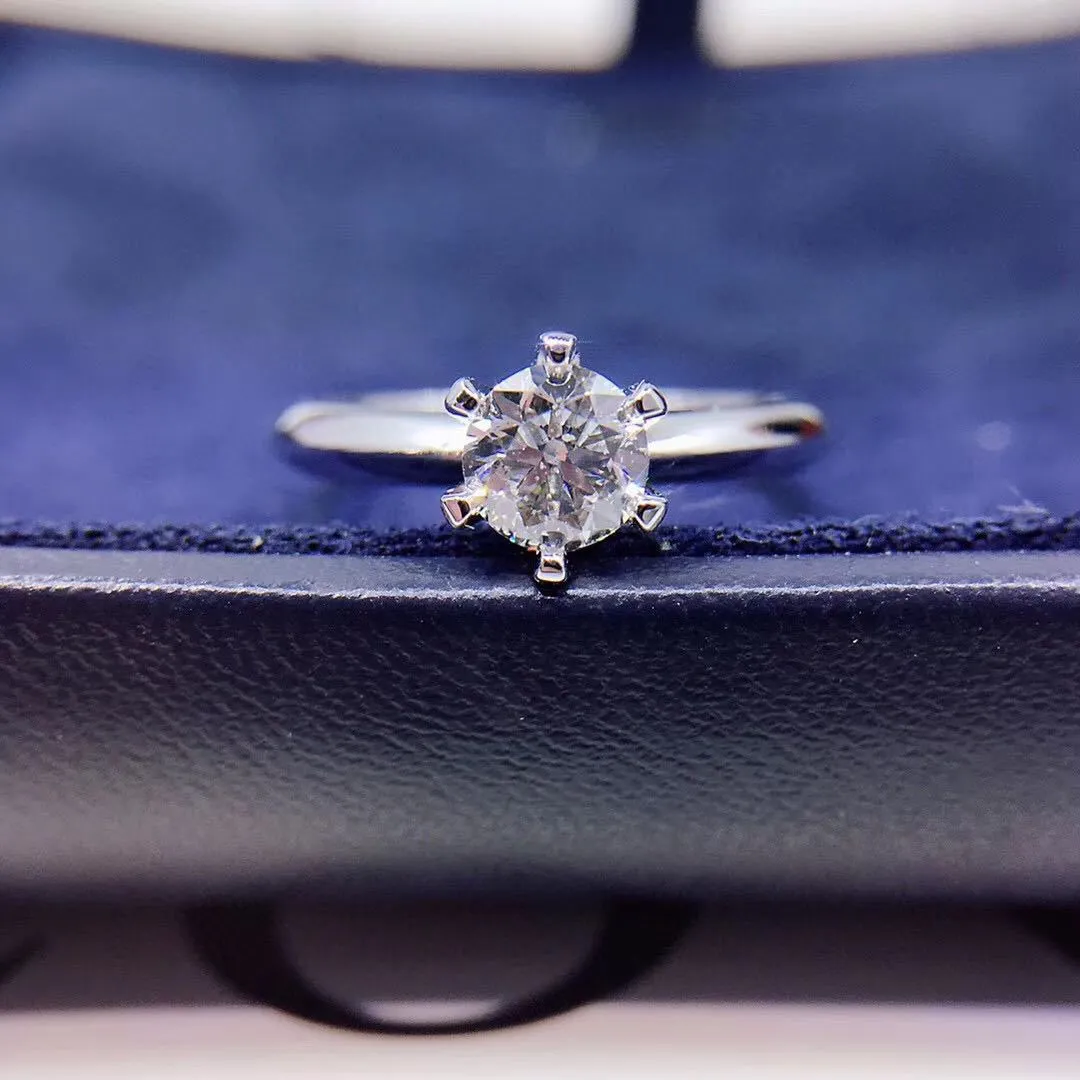 Frauen-Verlobungs-Ehering-Band-Zirkon-Diamant-Ringe Modeschmuck-Geschenk wird und sandig