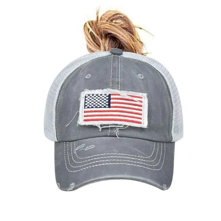 성인 파티 모자 면화 씻은 모자 국경 자수 야구 모자 야외 일요일 스포츠 미국 축제 9 스타일