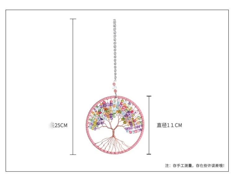 Crystasl 생명의 나무 집 장식 벽 매달려 손으로 만든 꿈 포수 크리스마스 장식 장식 블루 퍼플