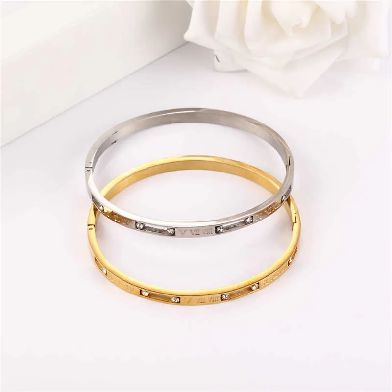 Oufei Stainless Steel Jewelry Woman Cuff Bracelet Bangles for Women Fashion Jewelry Accessories Q0719