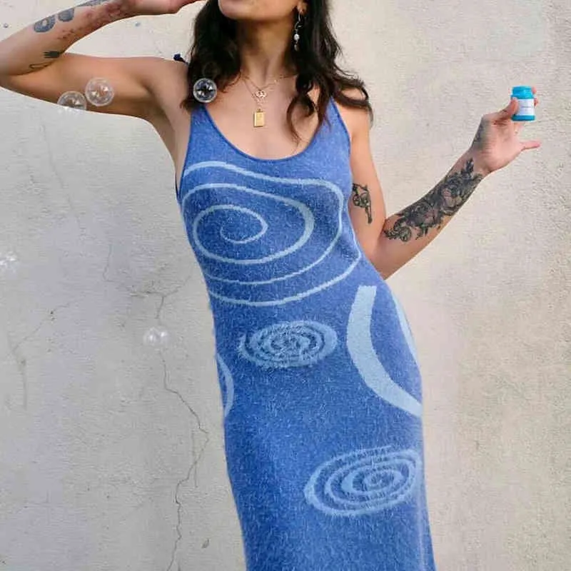 Paisley Print Щит летом пустоты сексуальный ремешок длинное платье без рукавов вечеринка платья для женщин тонкий повседневный пляжный сарафан 210510