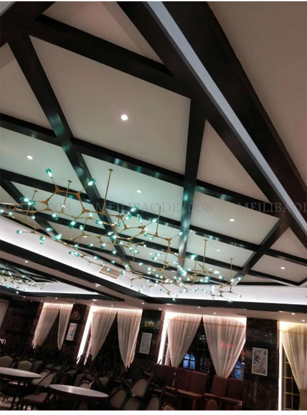 Anpassad post-modern brandglashänge lampor REATIV DUPLEX Byggnad vardagsrum lobbyn hängslampa el Restaurang förhandla