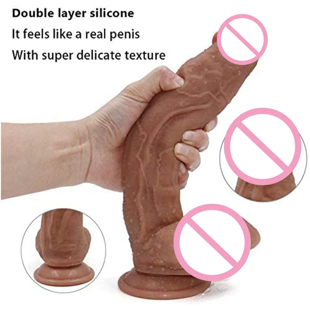 Yutong 11 polegadas Dildo Strapon Phallus enorme enorme pênis realista de silicone com copo de sucção G Estimula 18 brinquedos para WOMA8732919