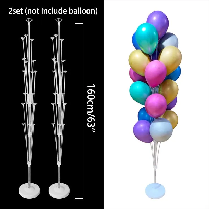 Decorazione feste Supporto palloncini Colonna Colonna Coriandoli Palloncini Buon compleanno Ballon Bambini Baby Shower Matrimonio222A