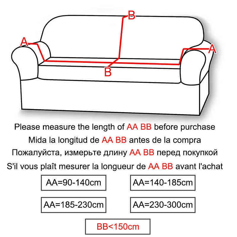 Czarna biała linia sofa pokrywa kanapy poliester ławka obejmuje elastyczne stretch meble ślady do salonu Home 211116