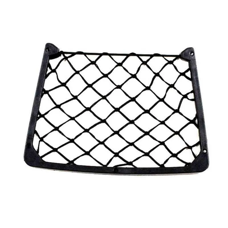 Universal Elastic Malha Assento Back Pocket Lightweight Black Quadro Nylon Nylon Net Space Saver Mapa Mapa Telefone Móvel Detritos