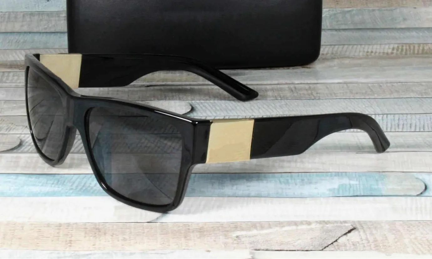 새로운 4296 흑인 남성의 편광 선글라스 59mm 디자이너 남성 스퀘어 일요일 일요일 안경 안경 유리 글래스 스퀘어 프레임 렌즈 247G