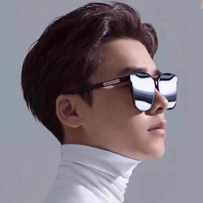 2022 Gafas de sol diseñador de marca para hombres Corea Classic Square Sun Glasss Fashion Star Version