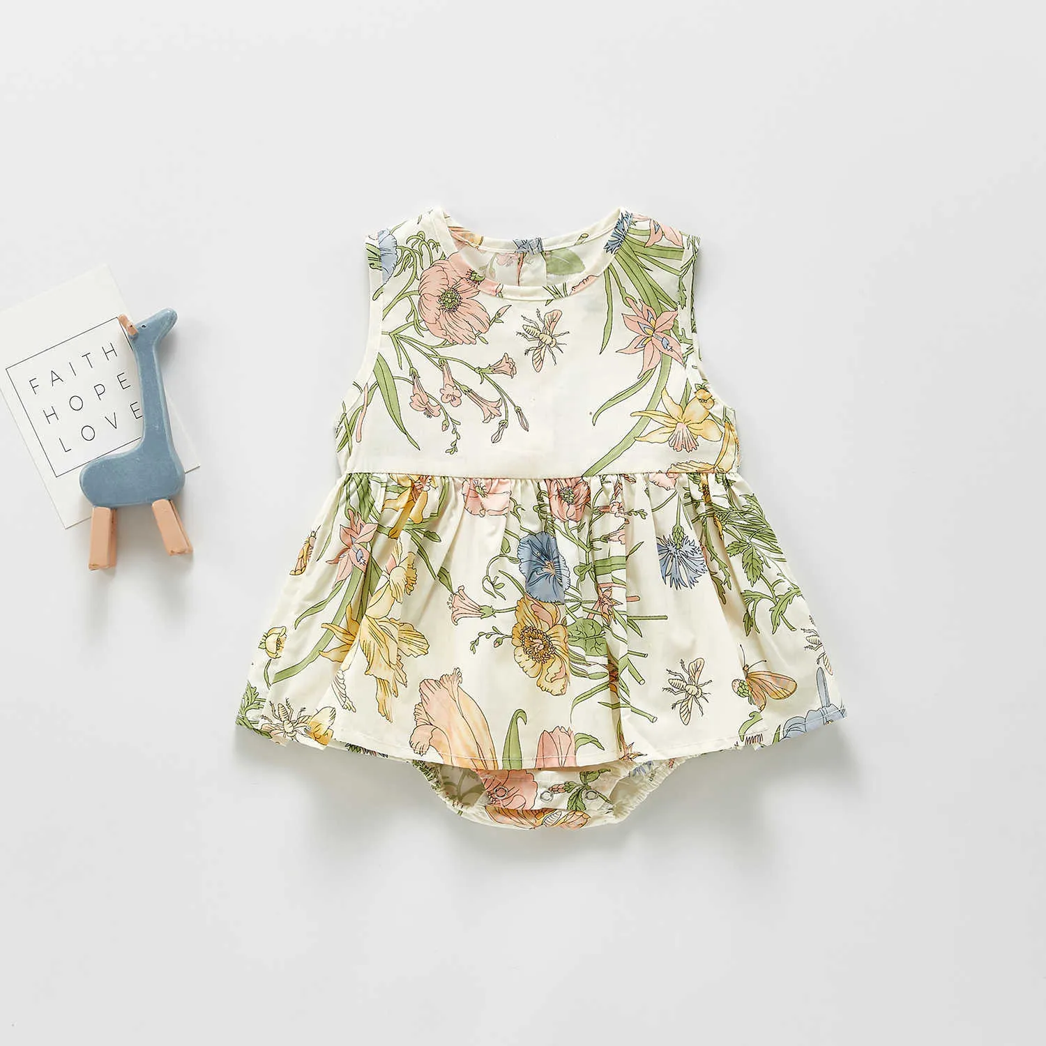Yaz Paragrafı Kadın Bebek Prenses Elbise Romper Tırmanma Giysileri Leotard Üçgen Etek Bebek Kız Giysileri 210701