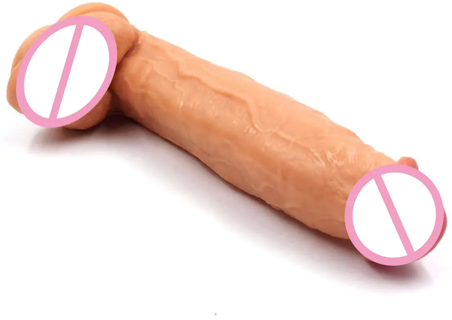 Sexy Toys 11.8 Inch Giant Flesh Dildo Penis Realistic Huge Dildos With Suction Cup Adult For Woman Masturbator Shop