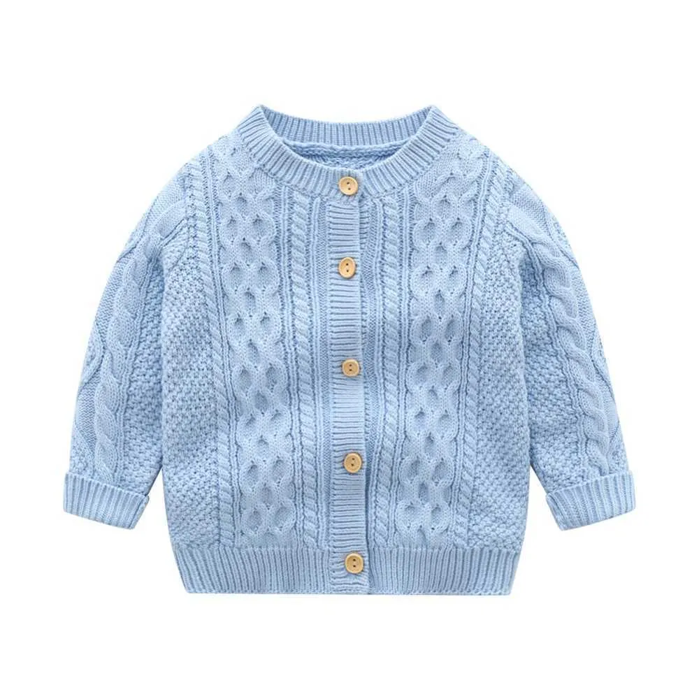 Hiver infantile bébé garçons filles Crochet pull enfant en bas âge tricoté épais pull sweat veste vêtements d'extérieur 0-18m G1023