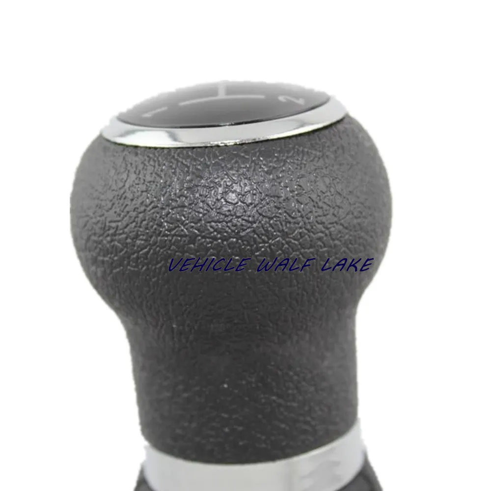 För VW Passat B5 1997 1998 1999 2000 2001 2002 2003 2004 2005 Car-Tyling 5 Speed ​​Gear Stick Shift Knob med läderstart