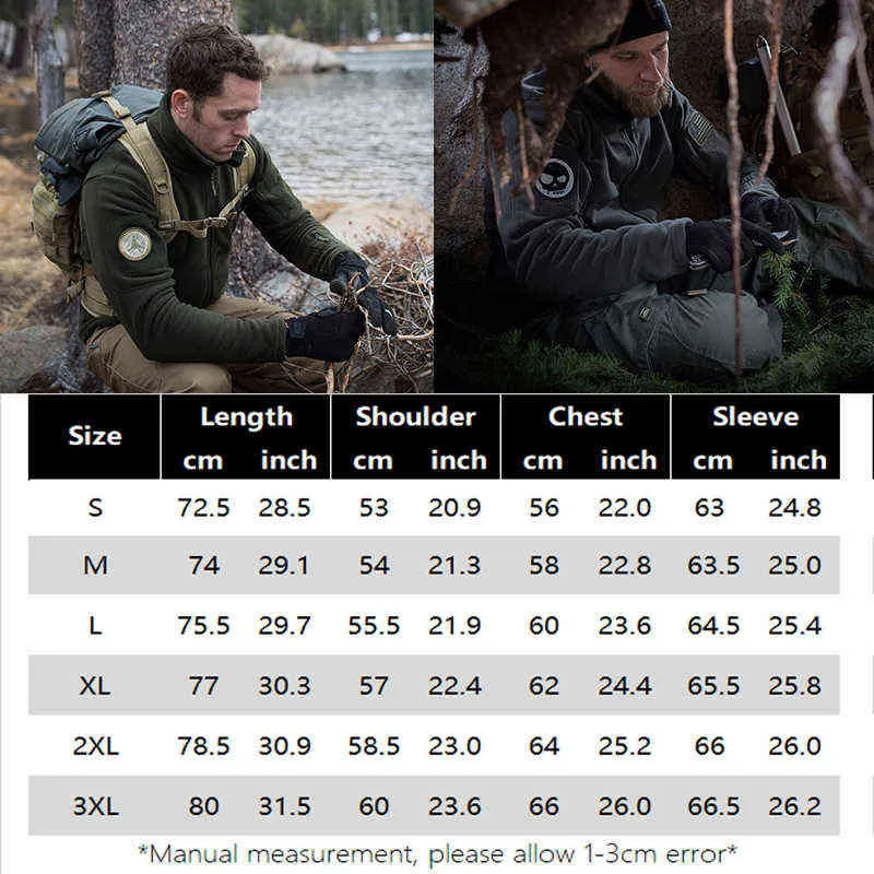 Tactical Apparel for Men Solid Thermal Winter Jackets Military Men's Windbreaker Hunting Clothes Soft Breathable Hooded Coat 220124