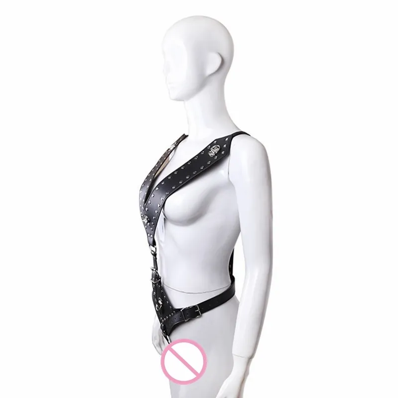 Sex Bondage Strap Men Women PU Leather Harness BDSM Games Dildo Hole Adjustable Adults Erotic Clothes Bundled Straps Y04061458018