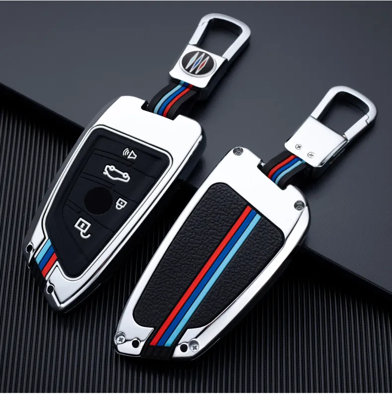 Copertura della cassa chiave dell'automobile Fob Key Bag Styling Accessori auto Portachiavi Suit BMW 2 3 5 7 Series 6GT X1 X3 X5 X6 F45 F46 G20 G30 G32 G11 G12 F48 G01 F15 F85 F16 F86