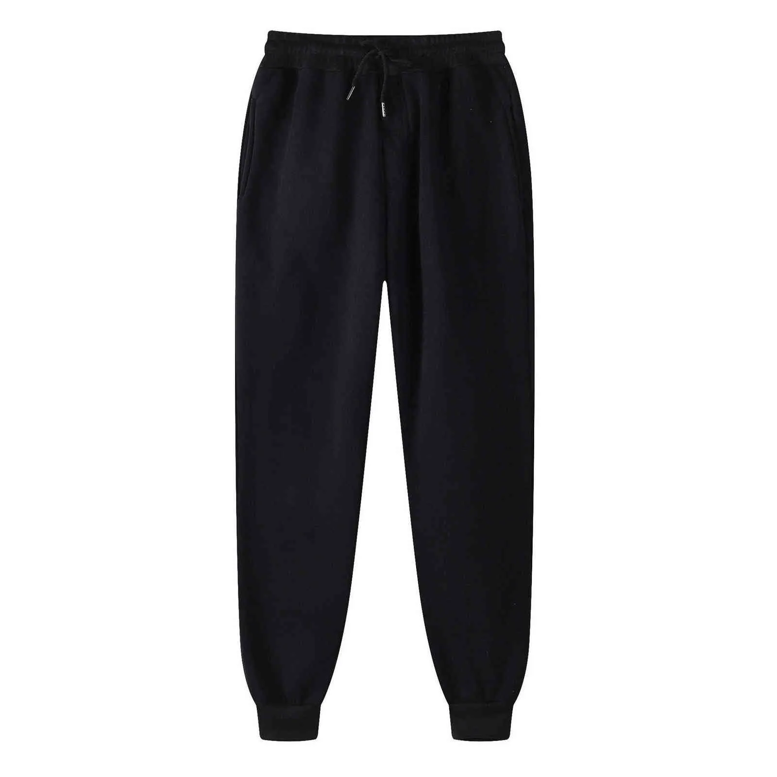 Calças de marca homens e mulheres inverno calças casuais moda jogging outono preto branco calças esportes cor sólida sweatpants diários 211201
