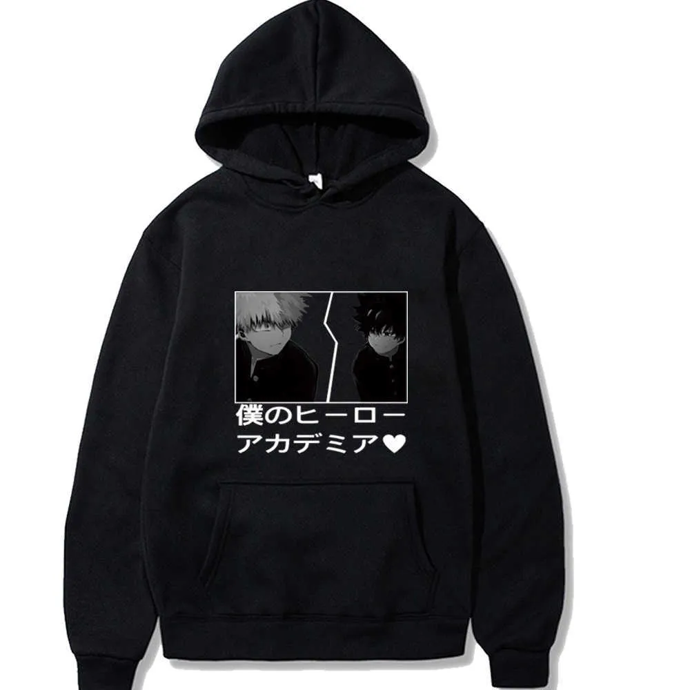 My Hero Academia Hoodies Mode Pulls Tops Vêtements unisexes Y0803