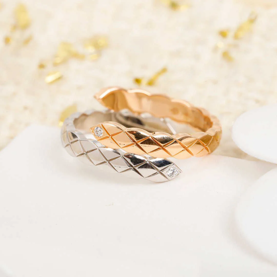 العلامة التجارية النقية 925 الجنيه الاسترليني المجوهرات الفضية رقيقة C Crush New Wedding Lozenge Design Engagement Cyngetric Rings8530005