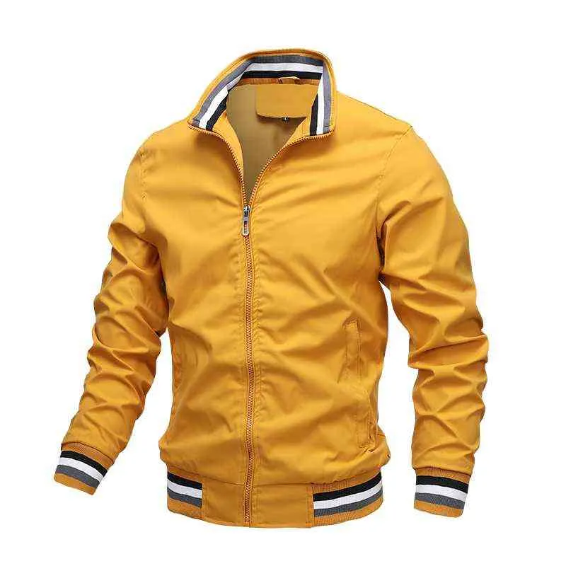 Oein Mens Moda Casacos e Casacos Men's Windbreaker Bomber Jaqueta Outono Homens Exército Carga Ao Ar Livre Roupa Casual Wear 211214